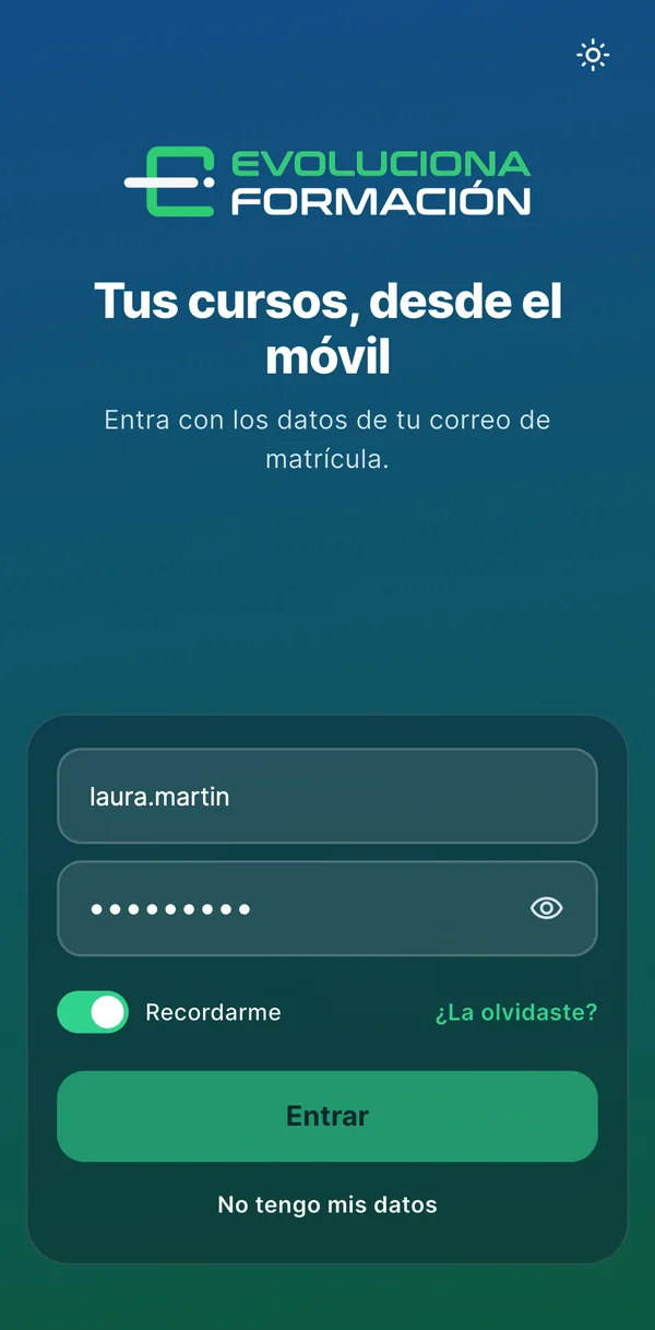 Entra: Con tu usuario y contraseña del campus.